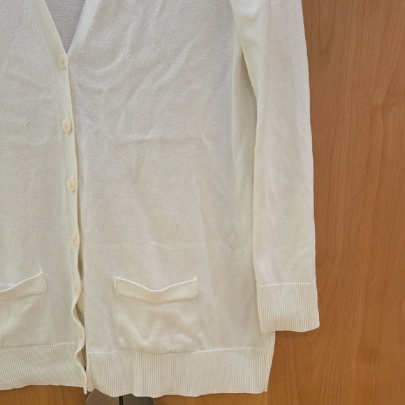 Old Navy Cream White Button-Up Cardigan, XL, GUC, Casual Vibes, Neutral Chic - Picture 2 of 6